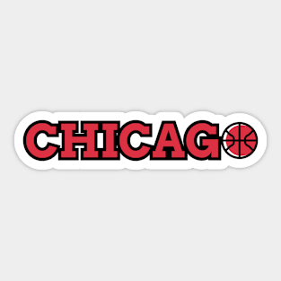 Chicago basketball city Sticker